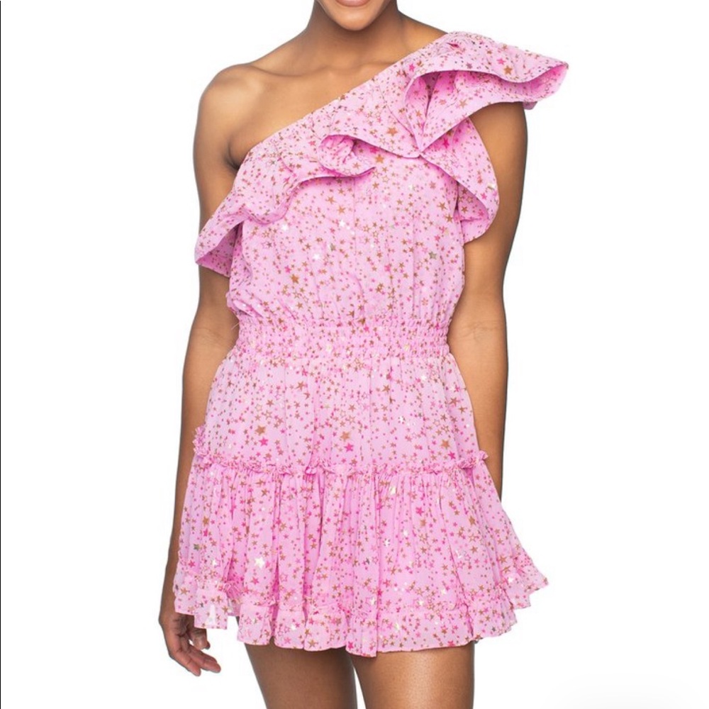 BUDDY LOVE Sofia Dress One-Shoulder Zodiac Print ✨